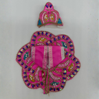 Pushpanjali Poshak With Mukut For Laddu Gopal