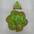 Pushpanjali Poshak With Mukut For Laddu Gopal