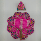 Pushpanjali Poshak With Mukut For Laddu Gopal