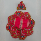 Pushpanjali Poshak With Mukut For Laddu Gopal