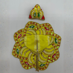 Pushpanjali Poshak With Mukut For Laddu Gopal