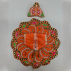 Pushpanjali Poshak With Mukut For Laddu Gopal