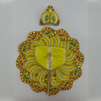 Pushpanjali Poshak With Mukut For Laddu Gopal