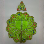 Pushpanjali Poshak With Mukut For Laddu Gopal