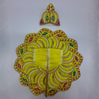 Pushpanjali Poshak With Mukut For Laddu Gopal