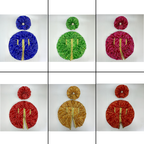 Cotton Radha Shyam Poshak Dress With Mukut - Pack of 12