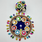 Rajasthani Mirror Poshak With Mukut For Laddu gopal