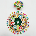 Rajasthani Mirror Poshak With Mukut For Laddu gopal