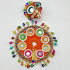 Rajasthani Mirror Poshak With Mukut For Laddu gopal