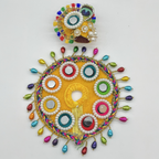 Rajasthani Mirror Poshak With Mukut For Laddu gopal