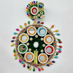 Rajasthani Mirror Poshak With Mukut For Laddu gopal