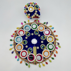 Rajasthani Mirror Poshak With Mukut For Laddu gopal