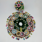 Rajasthani Mirror Poshak With Mukut For Laddu gopal