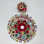 Rajasthani Mirror Poshak With Mukut For Laddu gopal