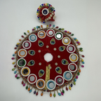 Rajasthani Mirror Poshak With Mukut For Laddu gopal