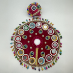 Rajasthani Mirror Poshak With Mukut For Laddu gopal