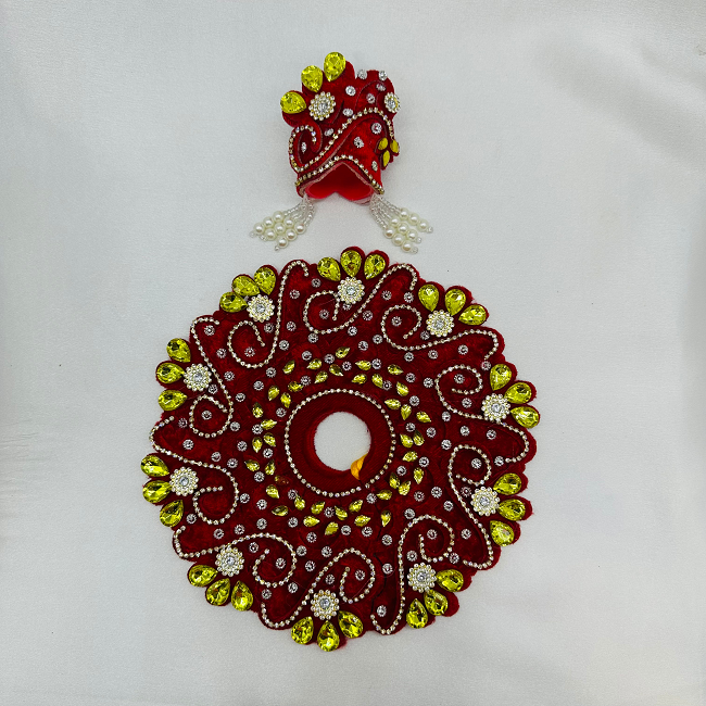 Rajvansh Poshak With Mukut For Laddu Gopal