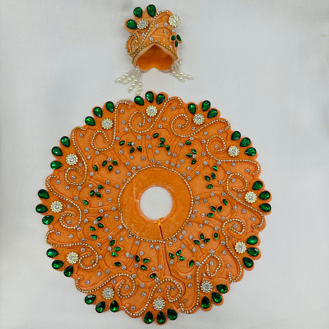 Rajvansh Poshak With Mukut For Laddu Gopal