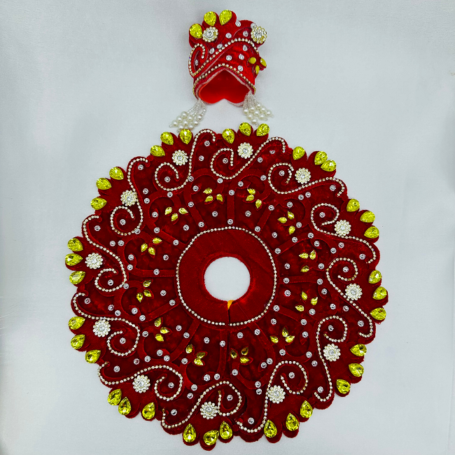 Rajvansh Poshak With Mukut For Laddu Gopal