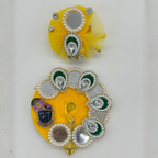 Shrinathji Swaroop Poshak With Mukut For Laddu Gopal