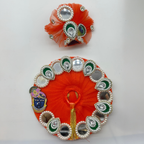 Shrinathji Swaroop Poshak With Mukut For Laddu Gopal