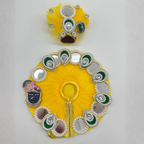 Shrinathji Swaroop Poshak With Mukut For Laddu Gopal