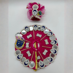 Shrinathji Swaroop Poshak With Mukut For Laddu Gopal