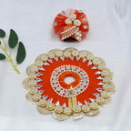 સ્ટોન વર્કનો લાડુ ગોપાલ ડ્રેસ વિથ મુકુટ