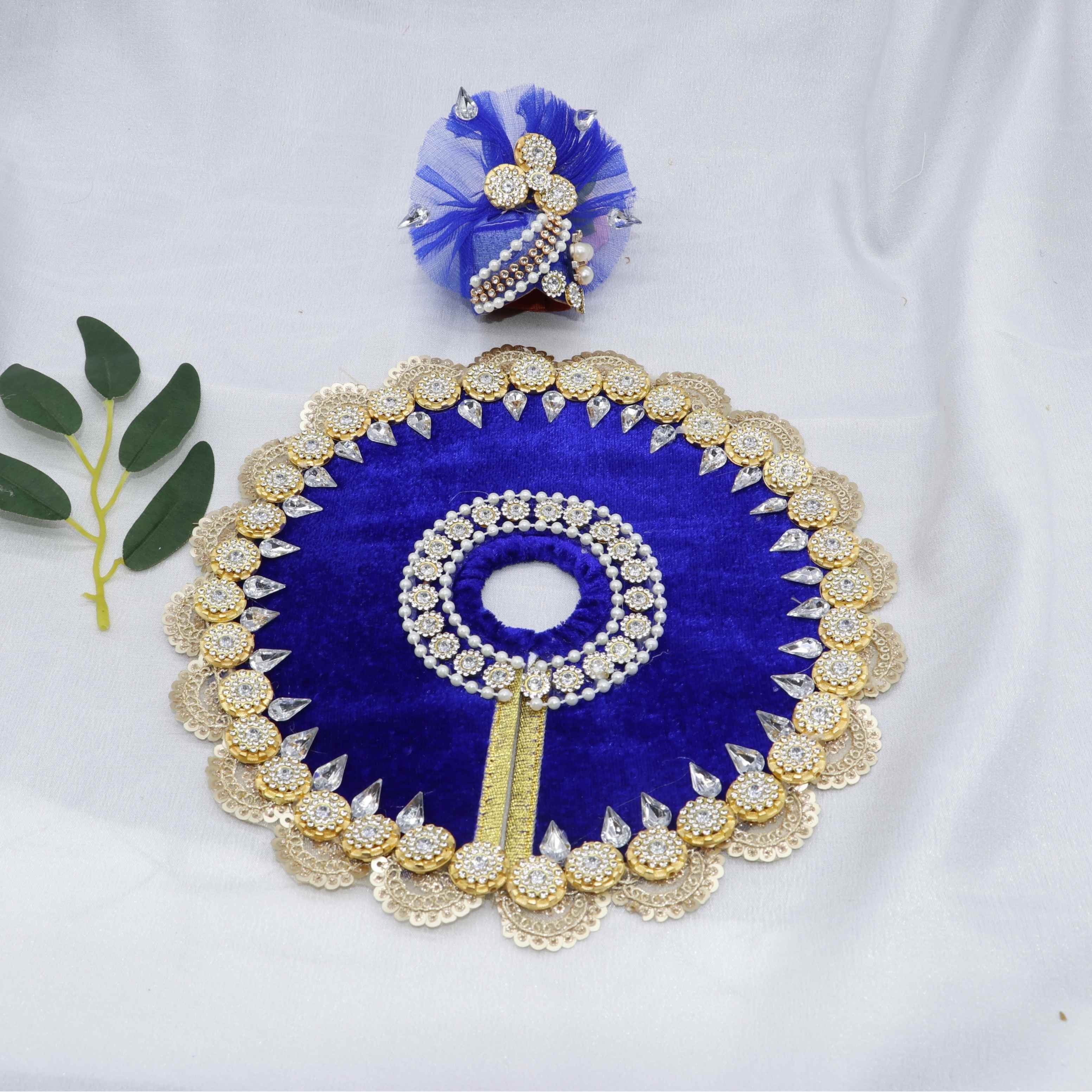 Stone Work Laddu Gopal Dress With Mukut