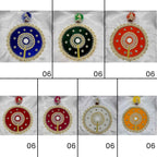 Stone Work Laddu Gopal Dress With Mukut - Mix Color / Pack of 7