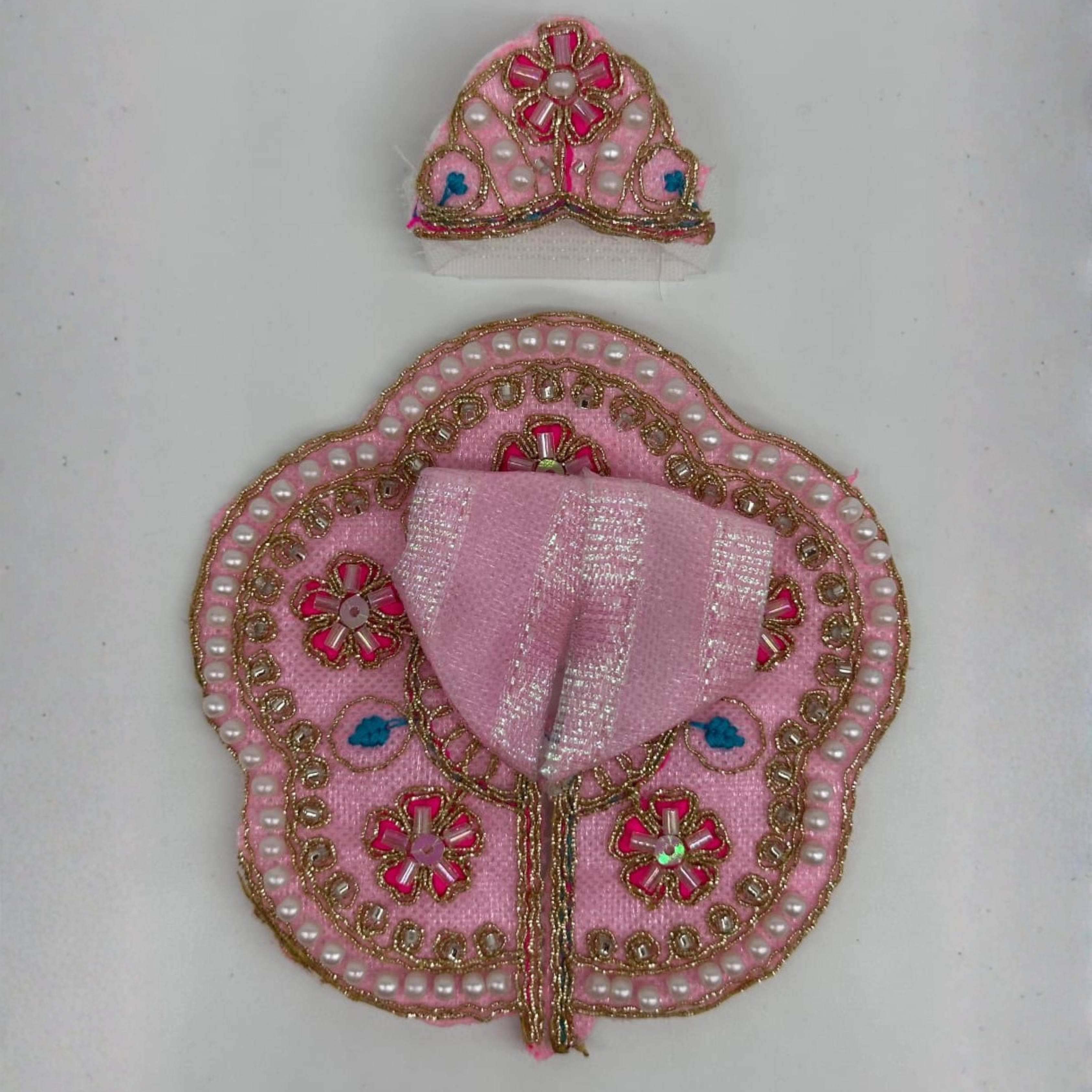 Suvarna Rekha  Poshak With Mukut For Laddu Gopal