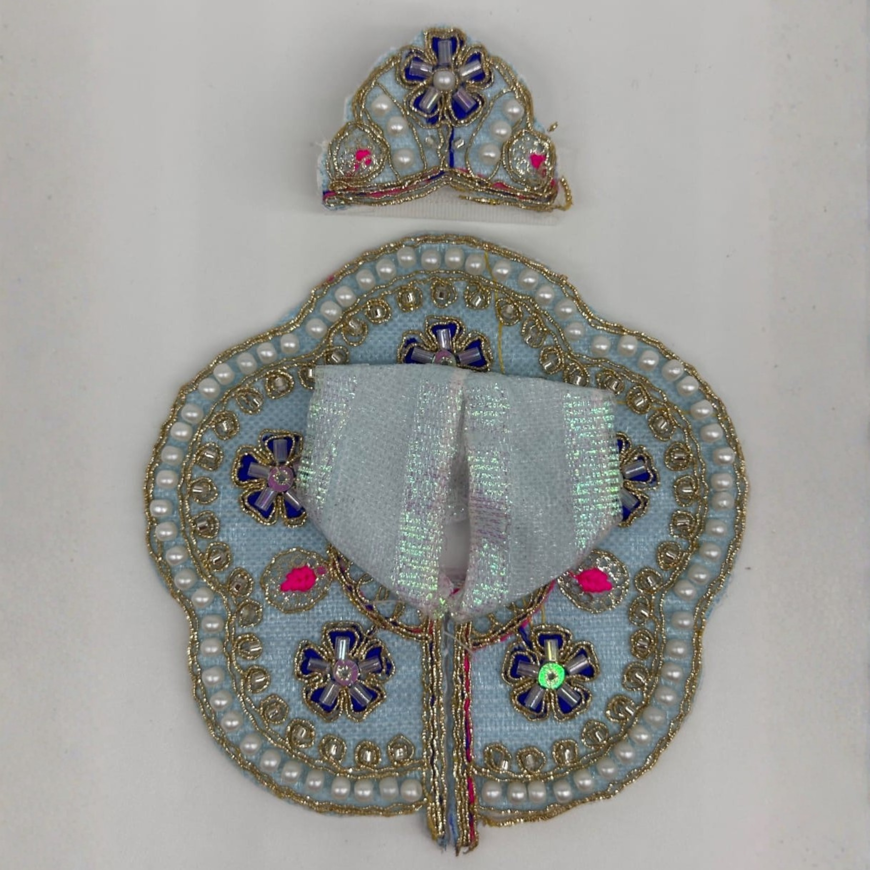 Suvarna Rekha  Poshak With Mukut For Laddu Gopal