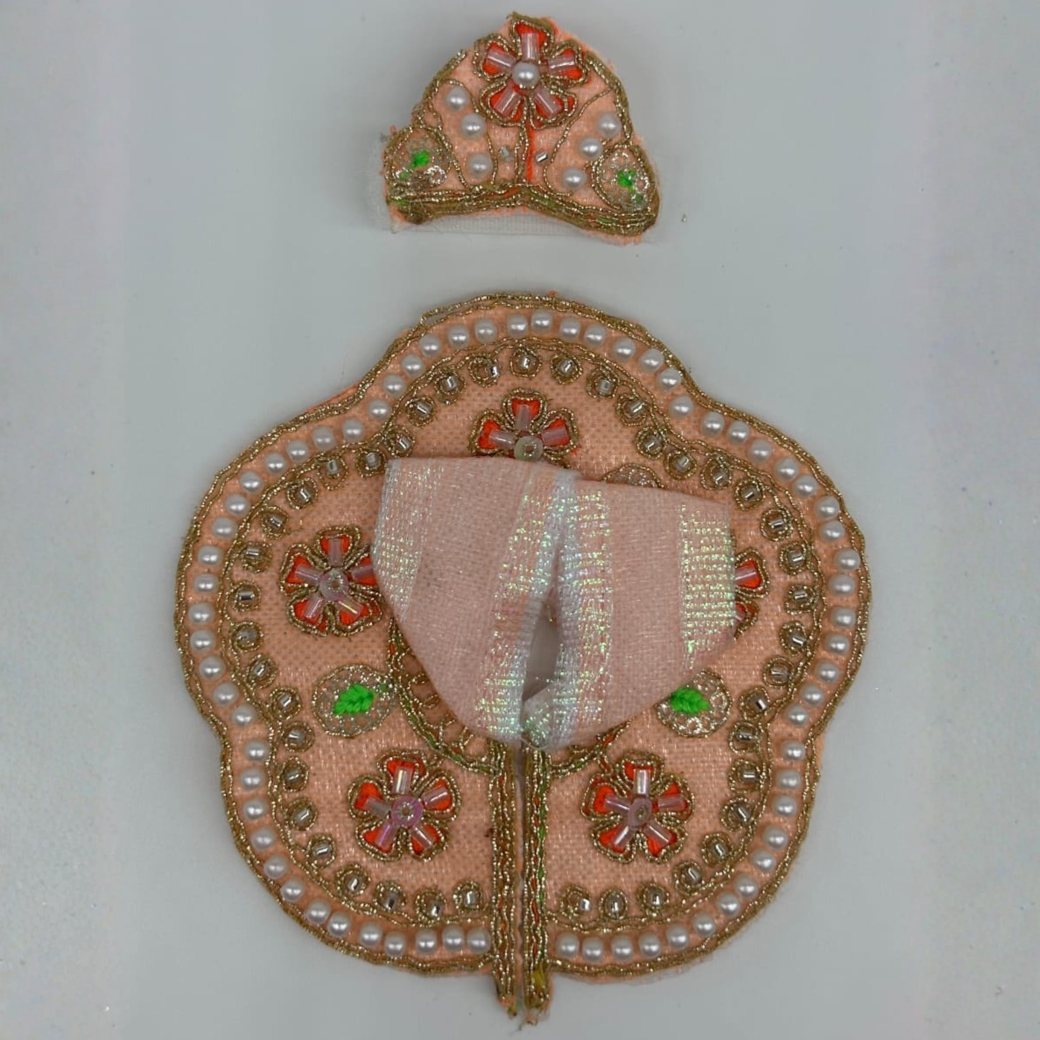 Suvarna Rekha  Poshak With Mukut For Laddu Gopal