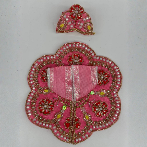 Suvarna Rekha  Poshak With Mukut For Laddu Gopal