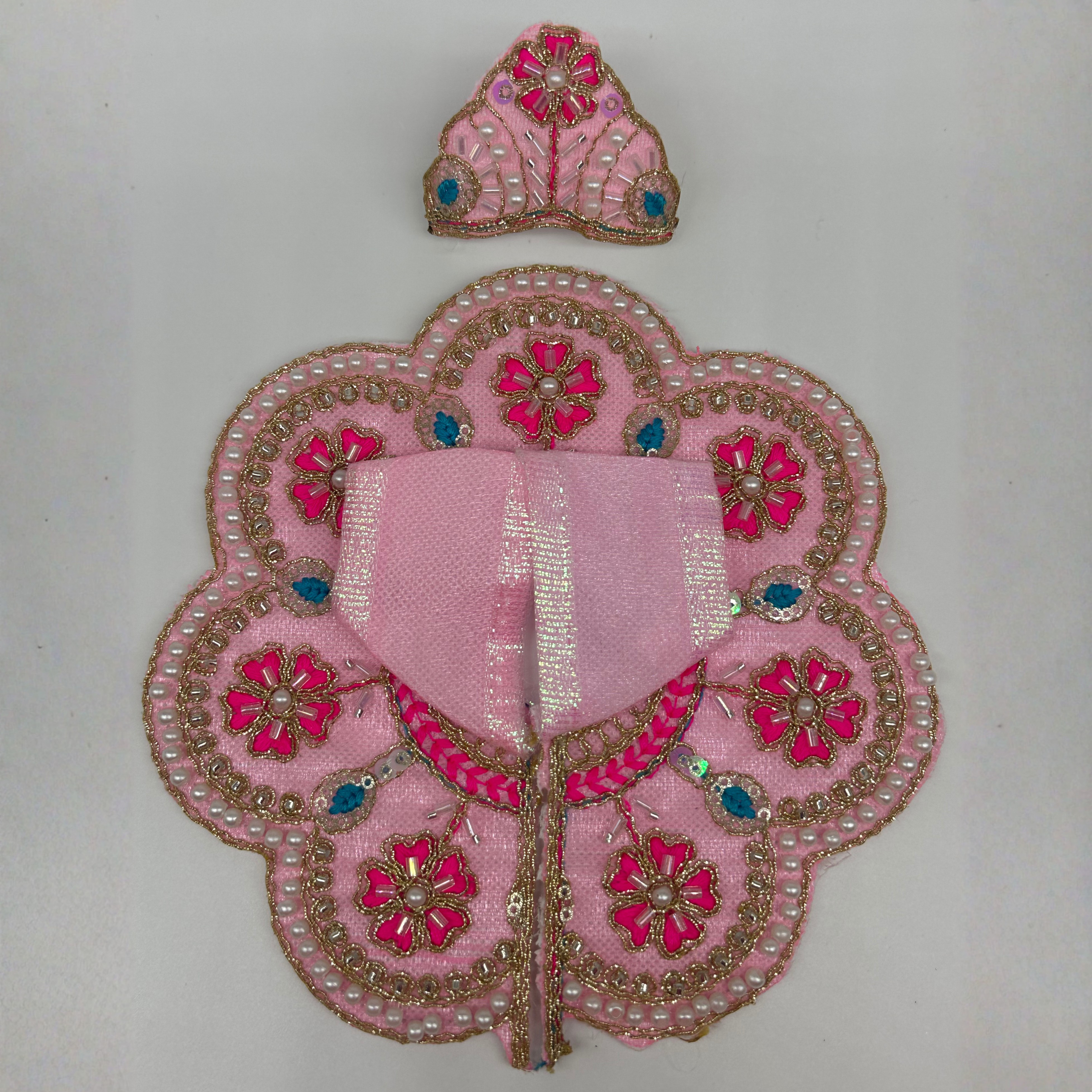 Suvarna Rekha  Poshak With Mukut For Laddu Gopal