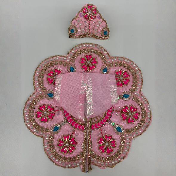 Suvarna Rekha  Poshak With Mukut For Laddu Gopal