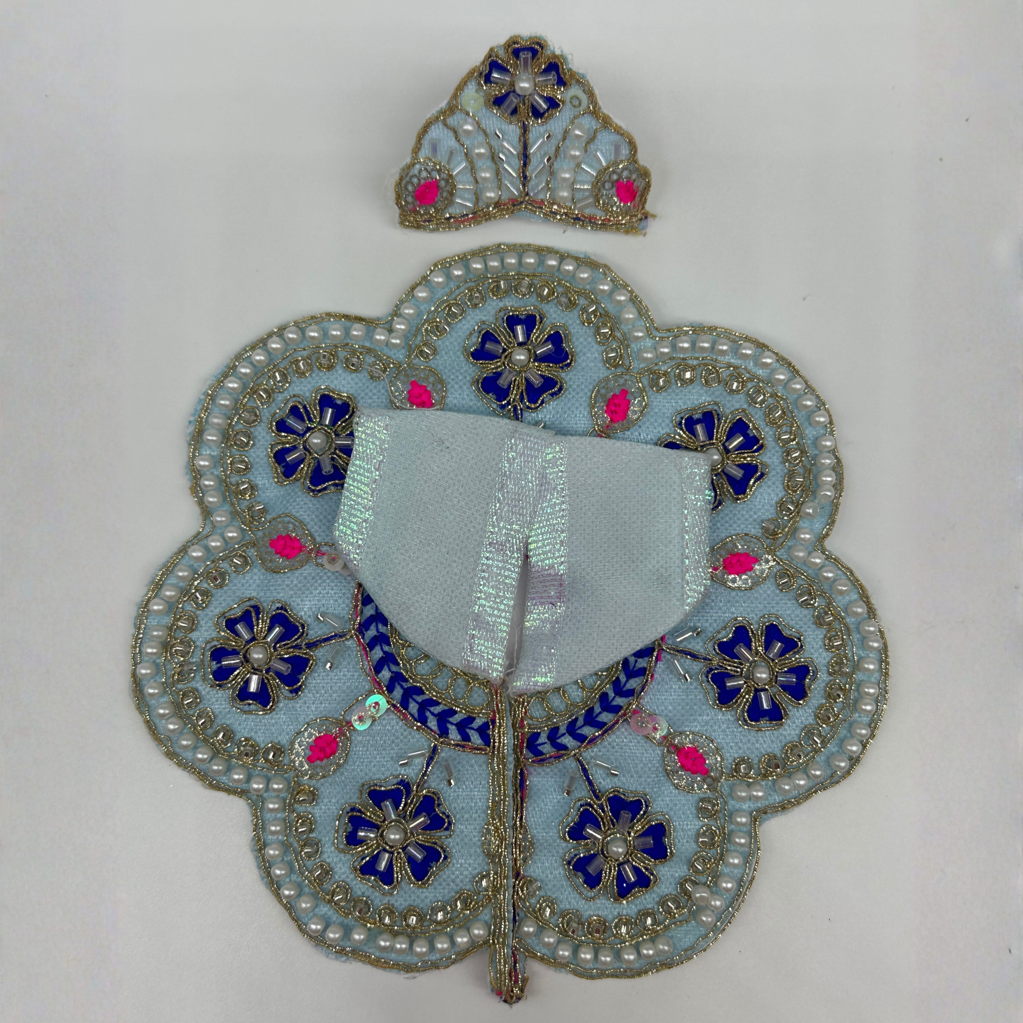 Suvarna Rekha  Poshak With Mukut For Laddu Gopal