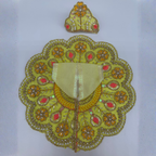 Suvarna Rekha  Poshak With Mukut For Laddu Gopal