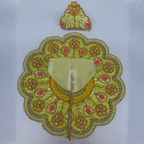 Suvarna Rekha  Poshak With Mukut For Laddu Gopal