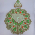 Suvarna Rekha  Poshak With Mukut For Laddu Gopal