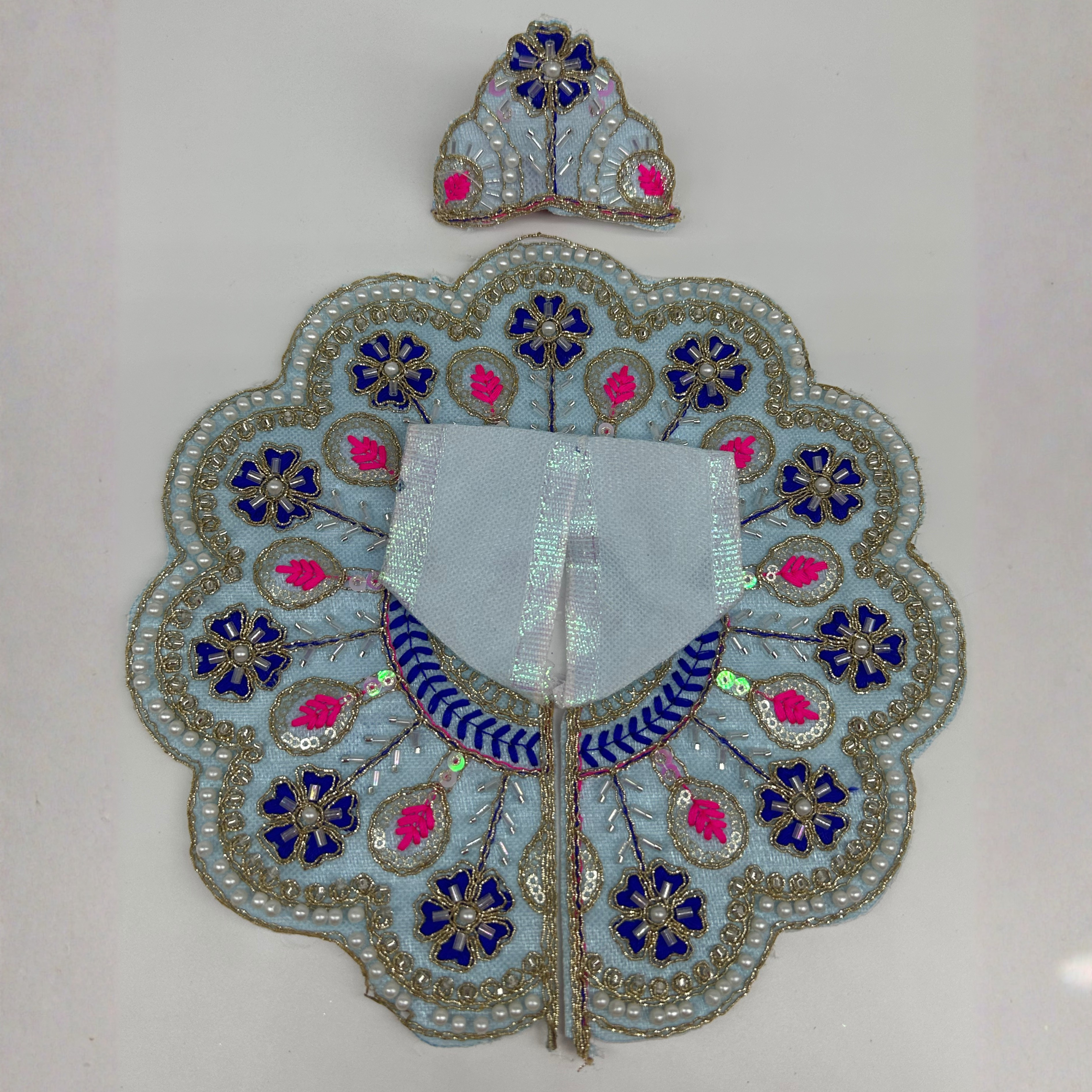 Suvarna Rekha  Poshak With Mukut For Laddu Gopal