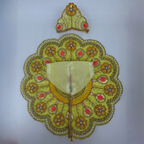 Suvarna Rekha  Poshak With Mukut For Laddu Gopal