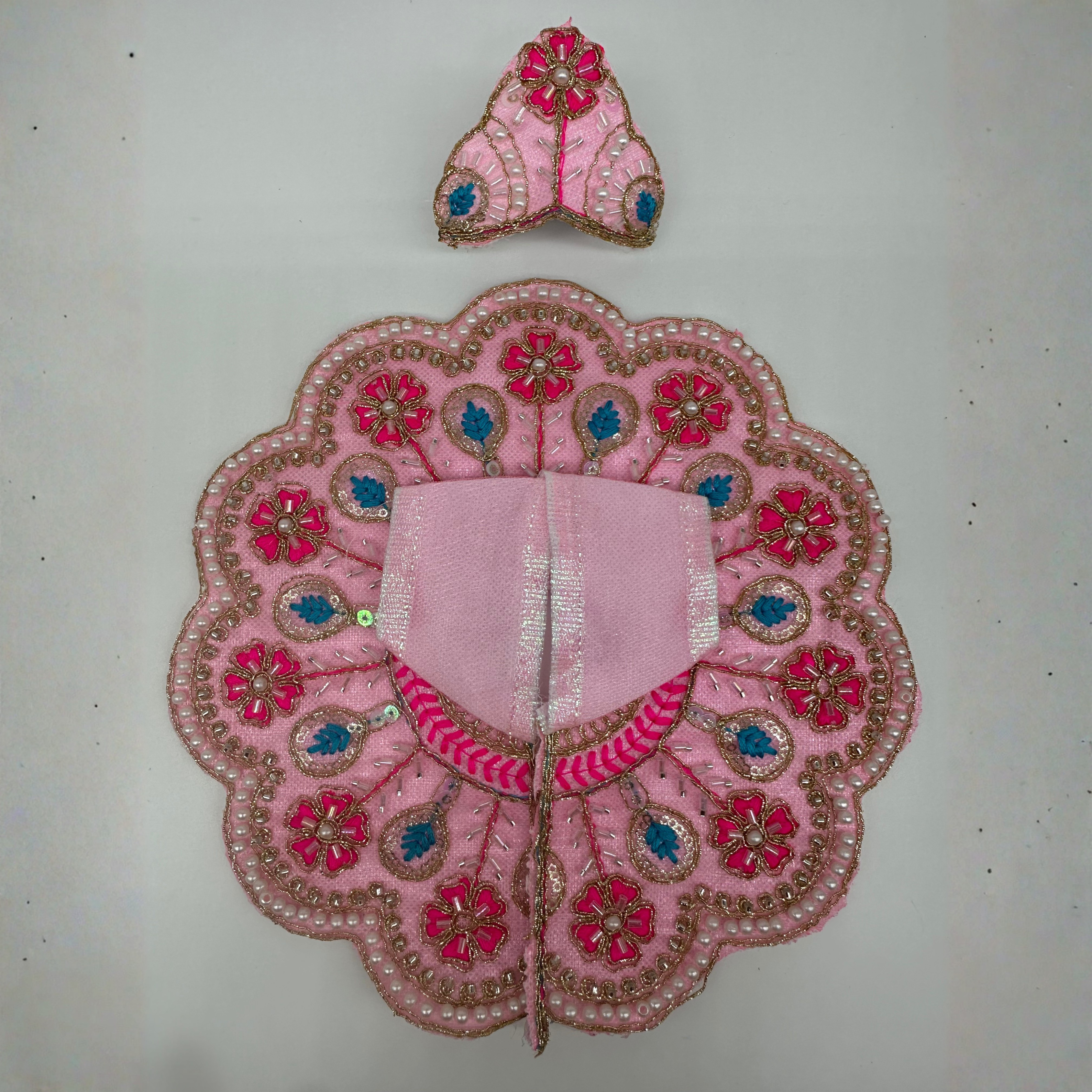 Suvarna Rekha  Poshak With Mukut For Laddu Gopal