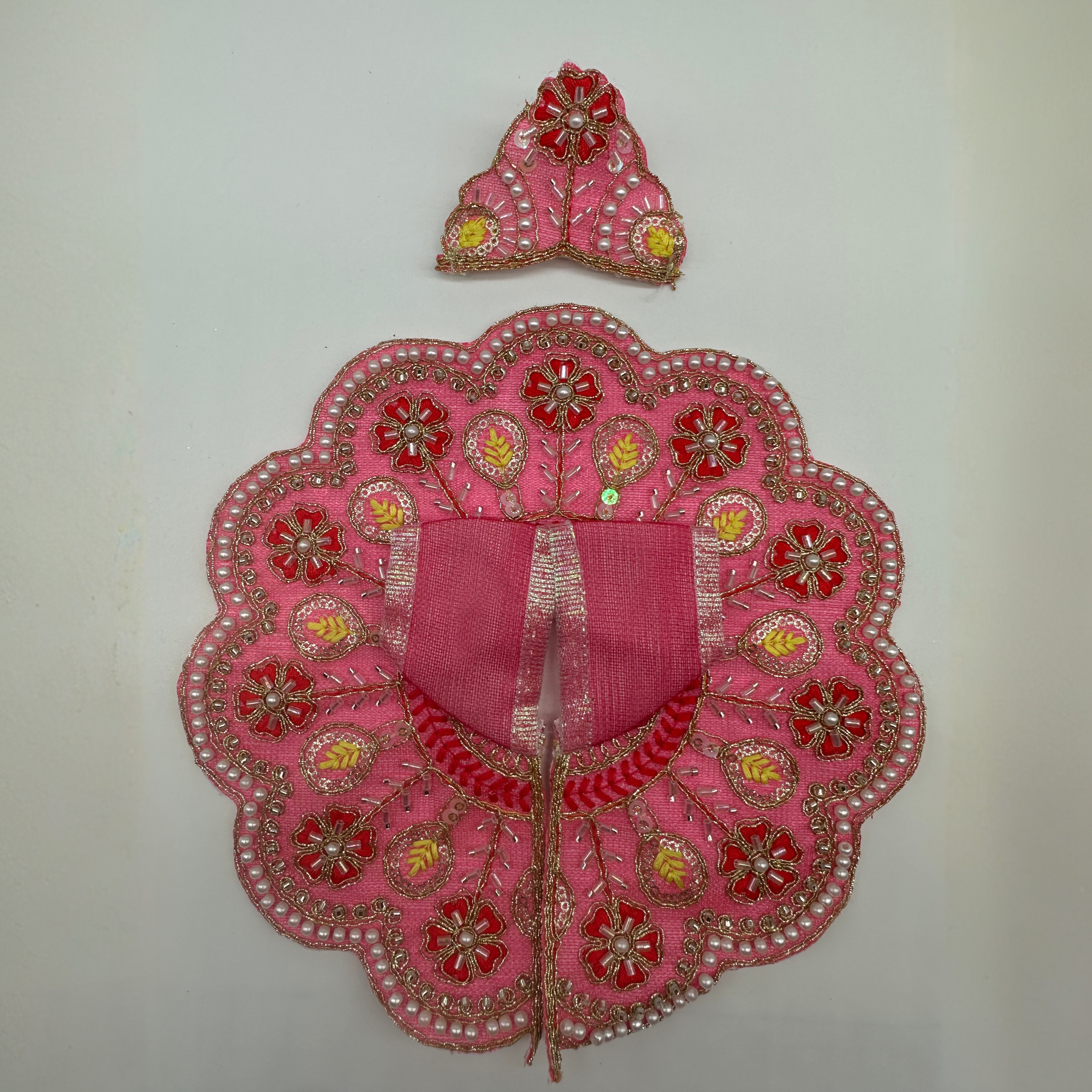 Suvarna Rekha  Poshak With Mukut For Laddu Gopal