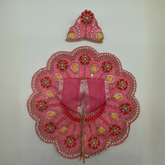 Suvarna Rekha  Poshak With Mukut For Laddu Gopal