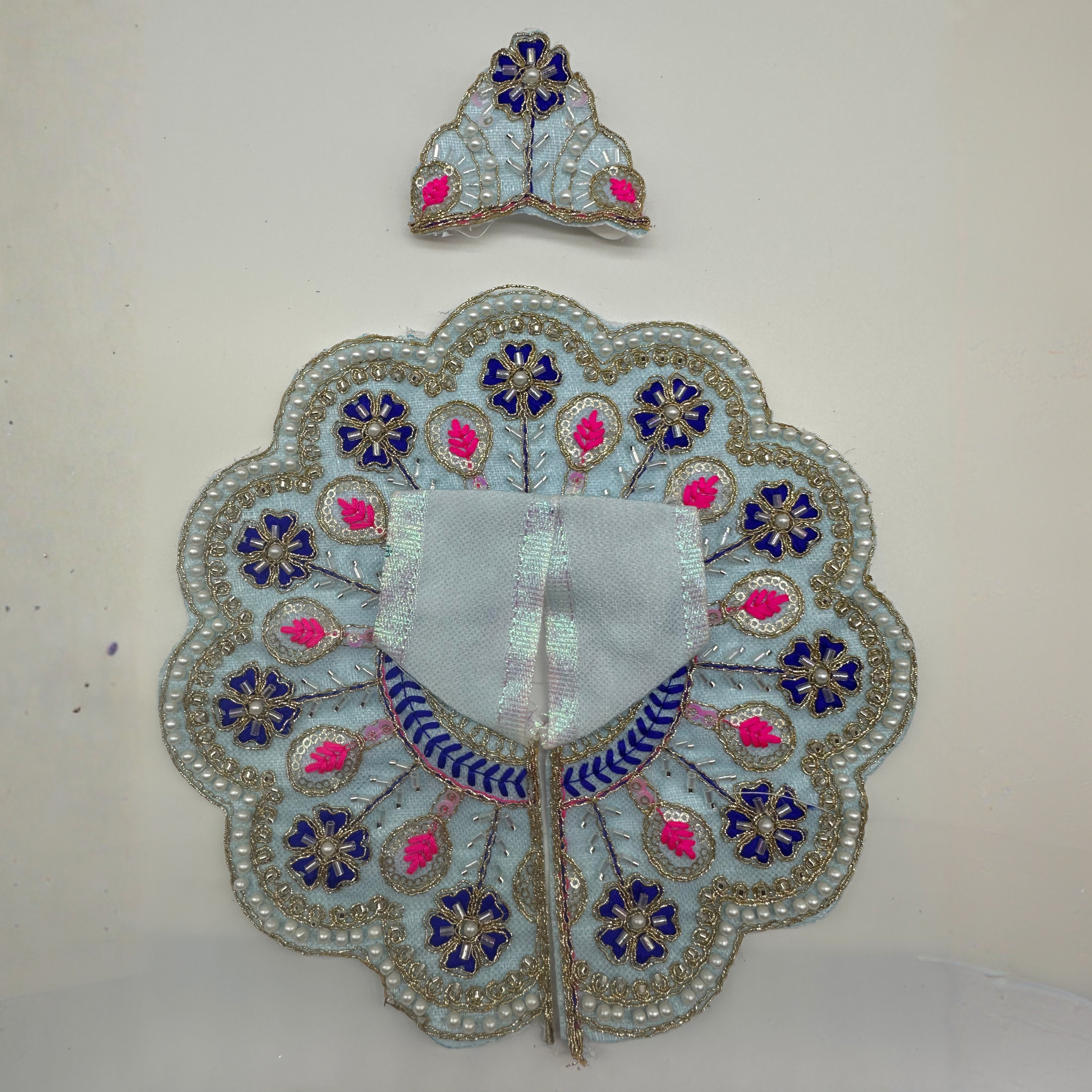 Suvarna Rekha  Poshak With Mukut For Laddu Gopal