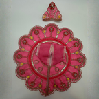 Suvarna Rekha  Poshak With Mukut For Laddu Gopal