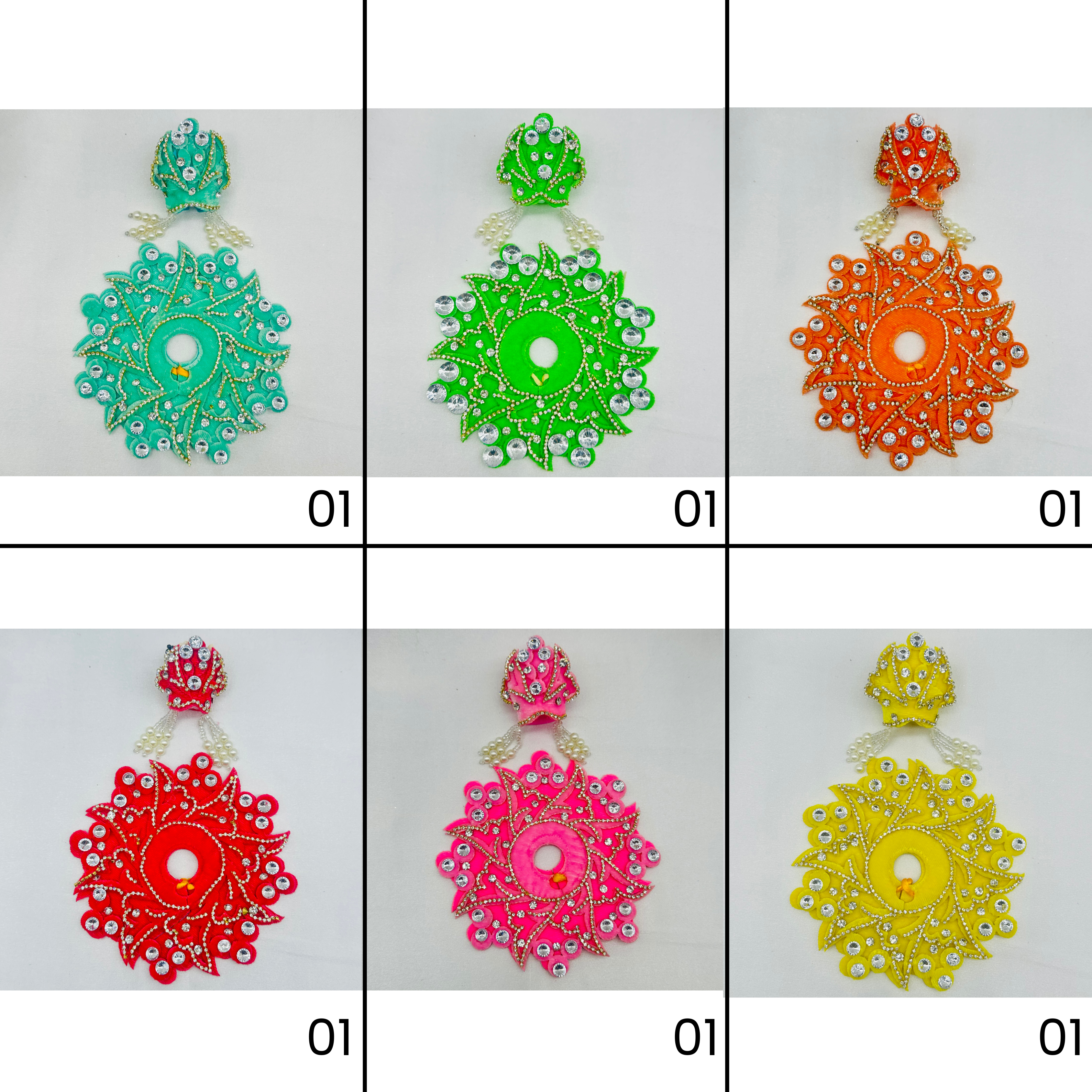 Tejasvi Poshak With Mukut For Laddu Gopal - Pack of 12