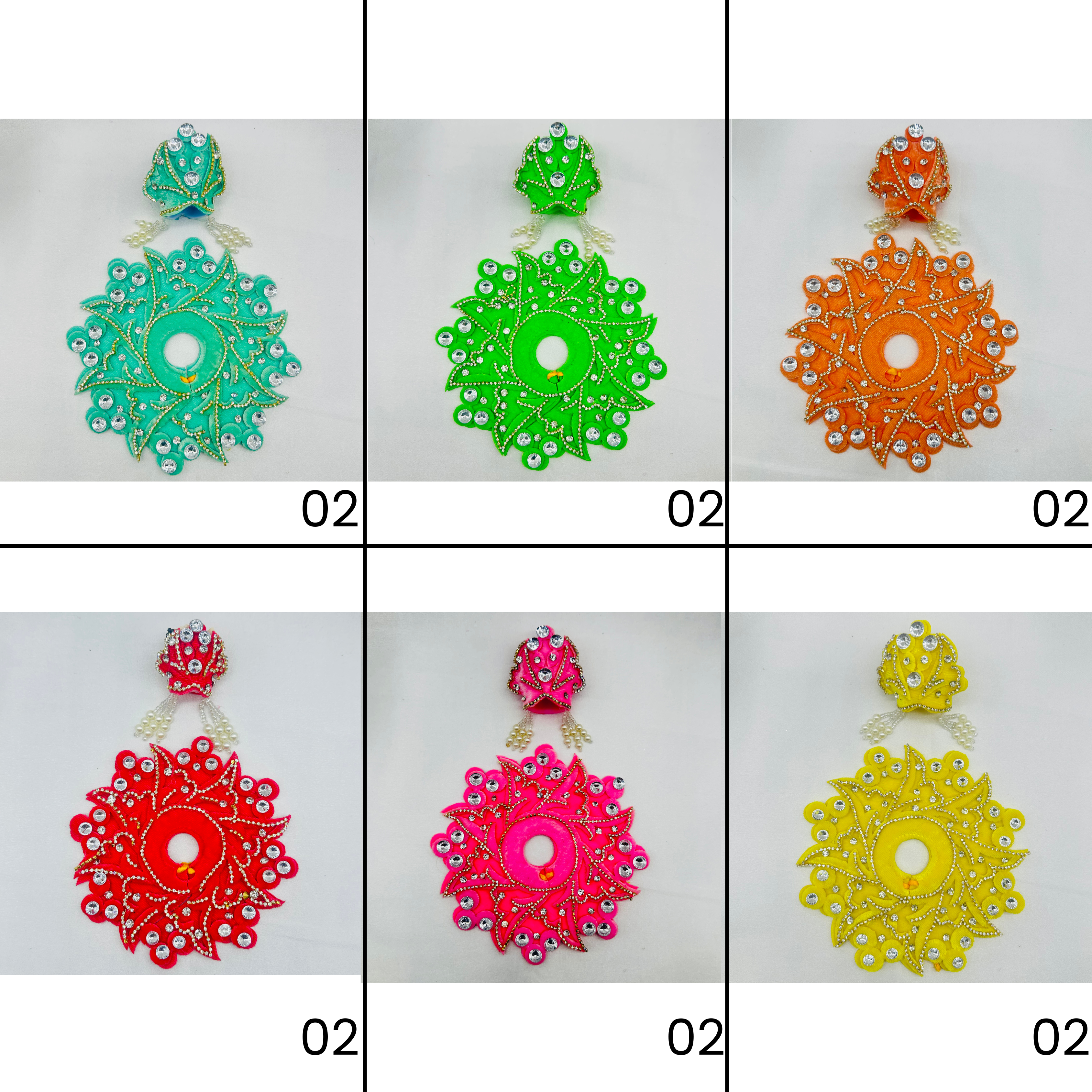 Tejasvi Poshak With Mukut For Laddu Gopal - Pack of 12