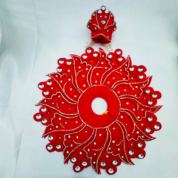 Tejasvi Poshak With Mukut For Laddu Gopal